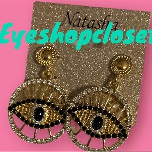 Natasha New without tags. Evileye Crystal earring by Natasha